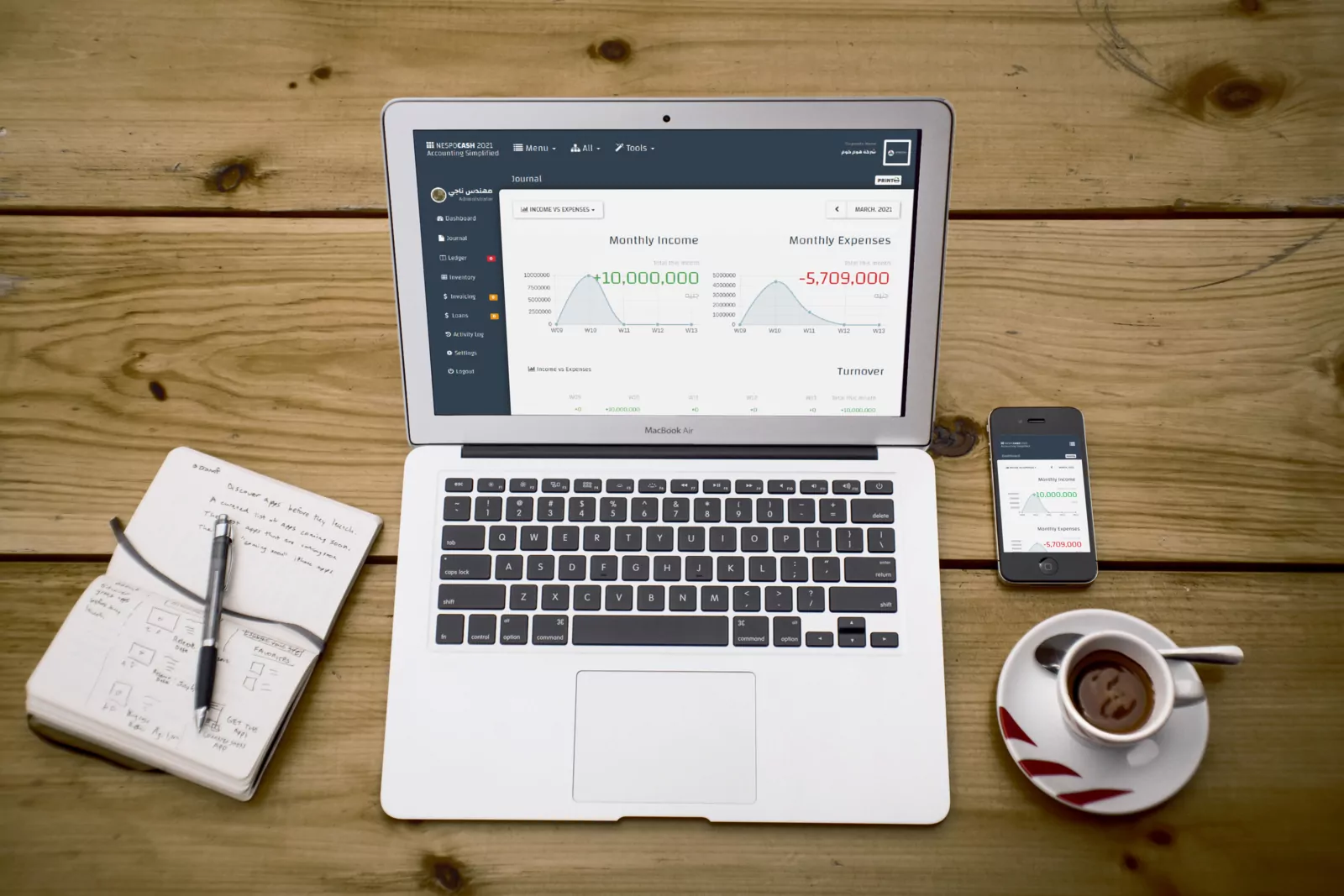 NespoCASH Elite Interface